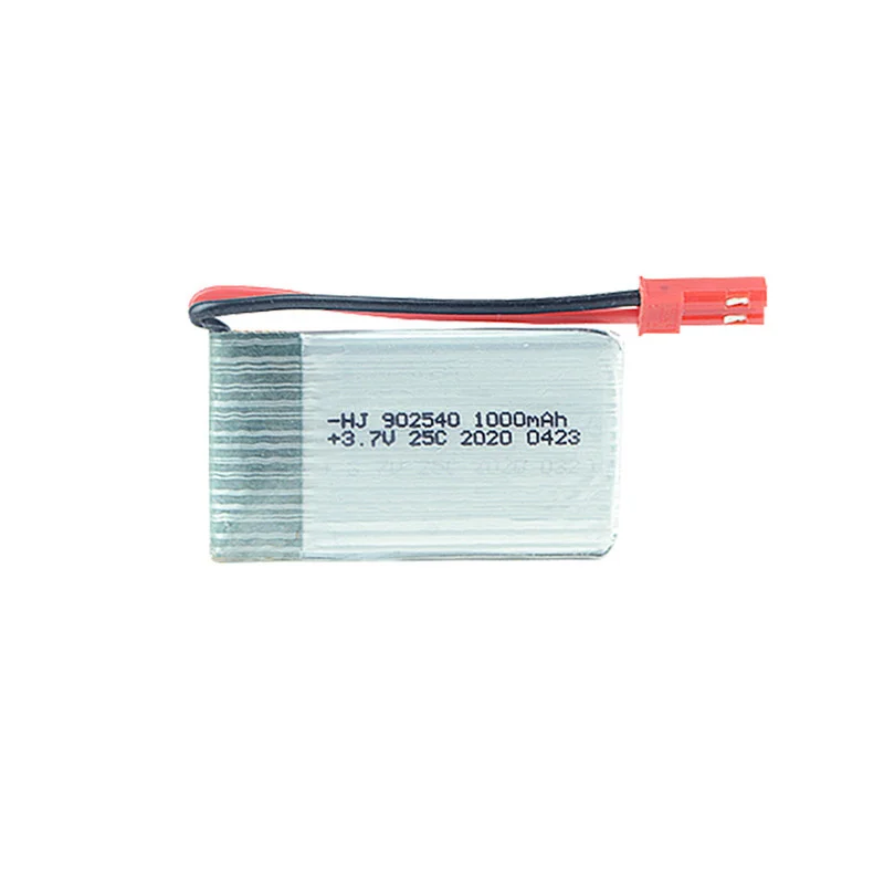 1S 3.7V 1000mah Lipo Battery 902540 25C JST Plug Connector for Radiolink F110S Mini RC Drone Quadcopter H23 RC Car Spare Parts