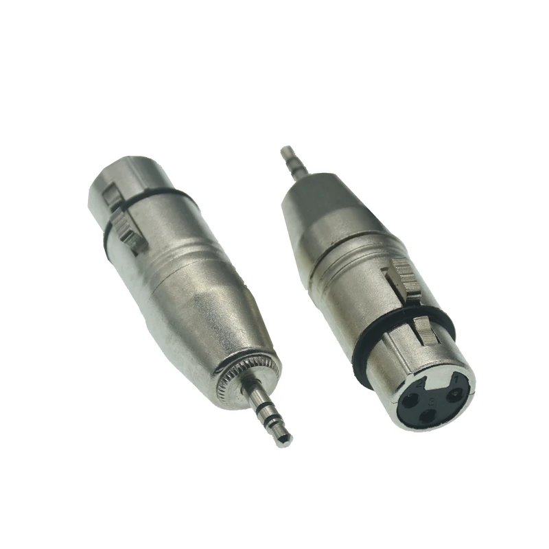 3.5mm Male To Female XLR Microphone Capacitance Bus Adapter 3.5 SP For Sound Card Amplifier