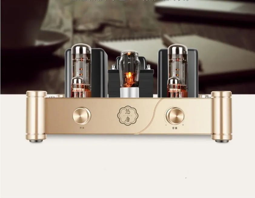 

New Latest12W*2 MK8500 HIFI fever QCC3034 Bluetooth 5.0 EL34 + 6N2 vacuum tube Class A single-ended audio amplifier