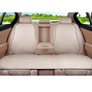 Frente do carro e tampa do assento traseiro, linho, almofada Protector Pad, preto, vermelho, bege, cinza, café, marrom, Citroen C5, Aircross F6, X45 10 principais vendas capa banco moto vermelho - №3