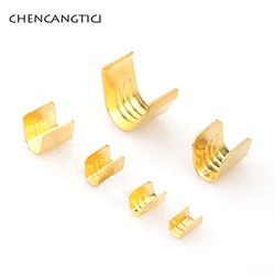 100 pcs lot 0.2-10 mm2 U-Shaped Crimping Terminal H62 Brass Wire Buckle Poly Wire Nose Wire Connector 454TS 454A 454B 454C 454D