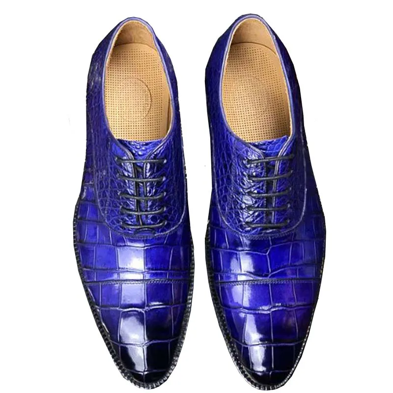 

chue crocodile leather men shoes male business Casual men shoes suit Low help shoes Genuine leather pointed shoes