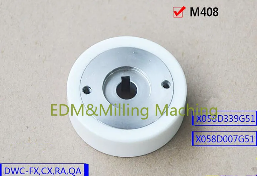 CNC Wire EDM Machine M407 M408 Ceramic Tension Roller 058D078G51 058D339G51 57*19*18t 57*10*25t For CNC  CX/FRA/QA Service