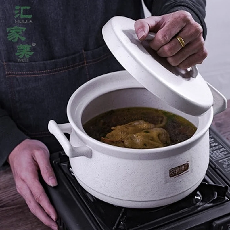 Imagem -05 - Caçarola de Cerâmica Estilo Japonês com Chamas Abertas Resistente ao Calor Antiaderente para Sopa Cozinha e Casa