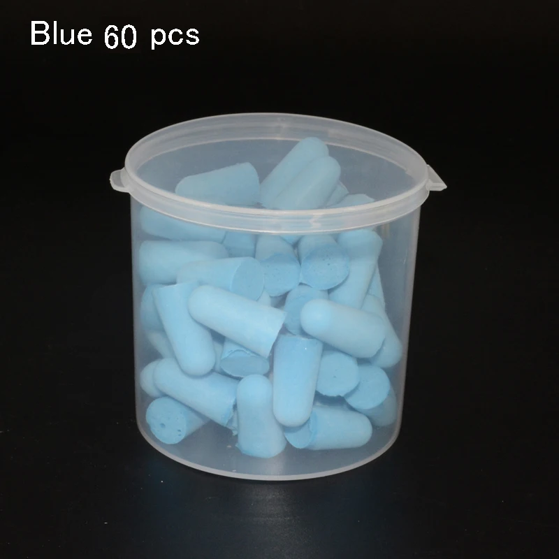 60 Pcs Earplugs For Sleeping Anti-Noise Antinoise Ear Plugs Oordopjes Tapones Oido Ruido Sponge Noise Canceling Reduction Sleep