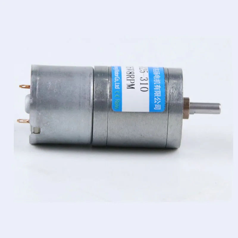 25mm DC Gear Motor 6V 12V  low speed JGA25-310 Adjustable Speed Can CW CCW Micro Electric Motor For Homemade