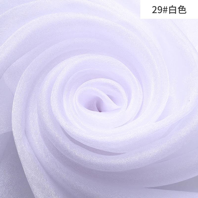 Double Color Soft Wedding Dress Organza Fabric,for Wedding Stage Decoration Voile Transparent Fabric Home Party Mesh Fabrics view 6