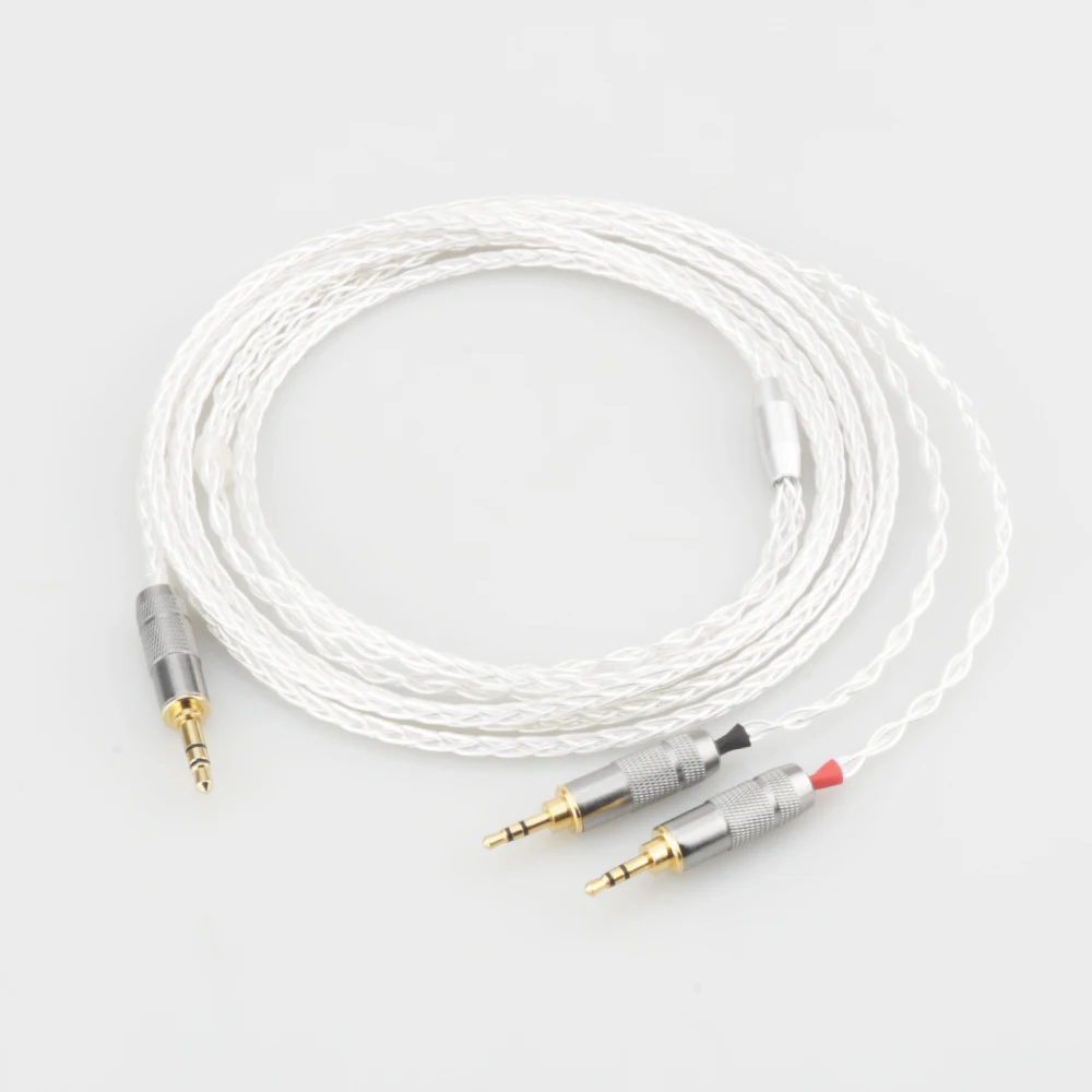 Audiocrast 819AG 8Cores Silver Plated 3.5mm balanaced plug to 2x2.5mm headphone upgraded cable