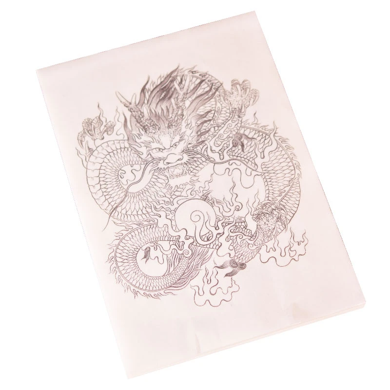 Chinese Meticulous Painting Manuscript Ripe Rice Paper Chinese Dragon Drawing Chinese Watercolor Painting Coloring Practice Book