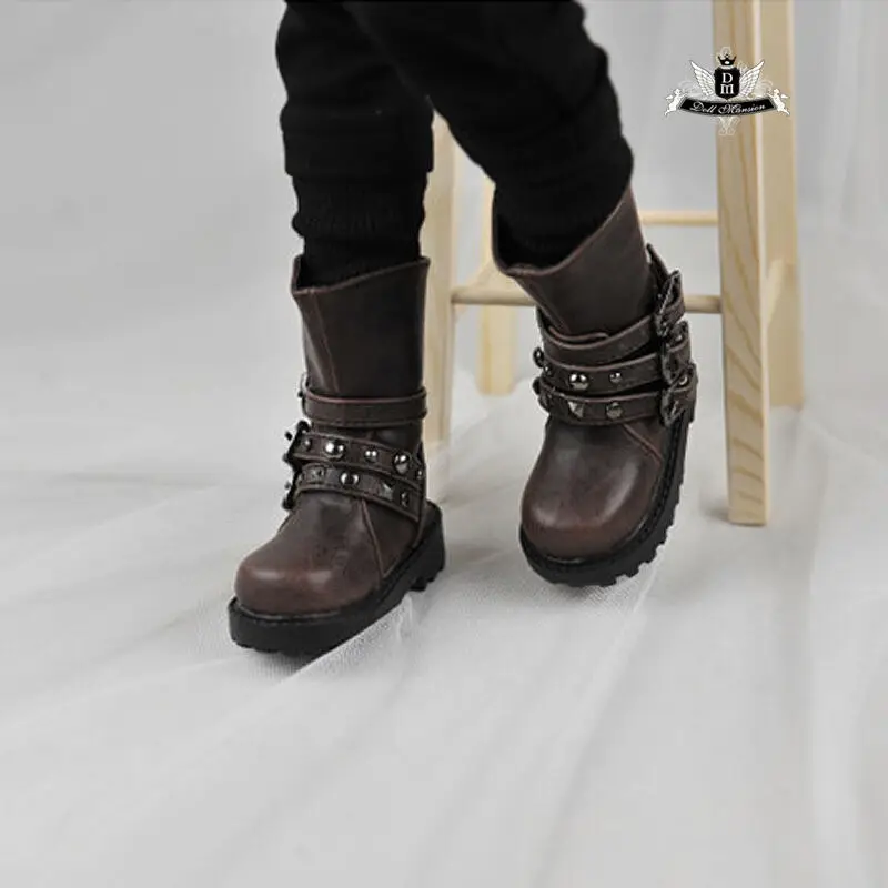 1/3 BJD Shoes SD13 Boy Punk studded Boots Dollfie DREAM MID DK LUTS SOOM DOD Dollmore Luts AOD DZ AF