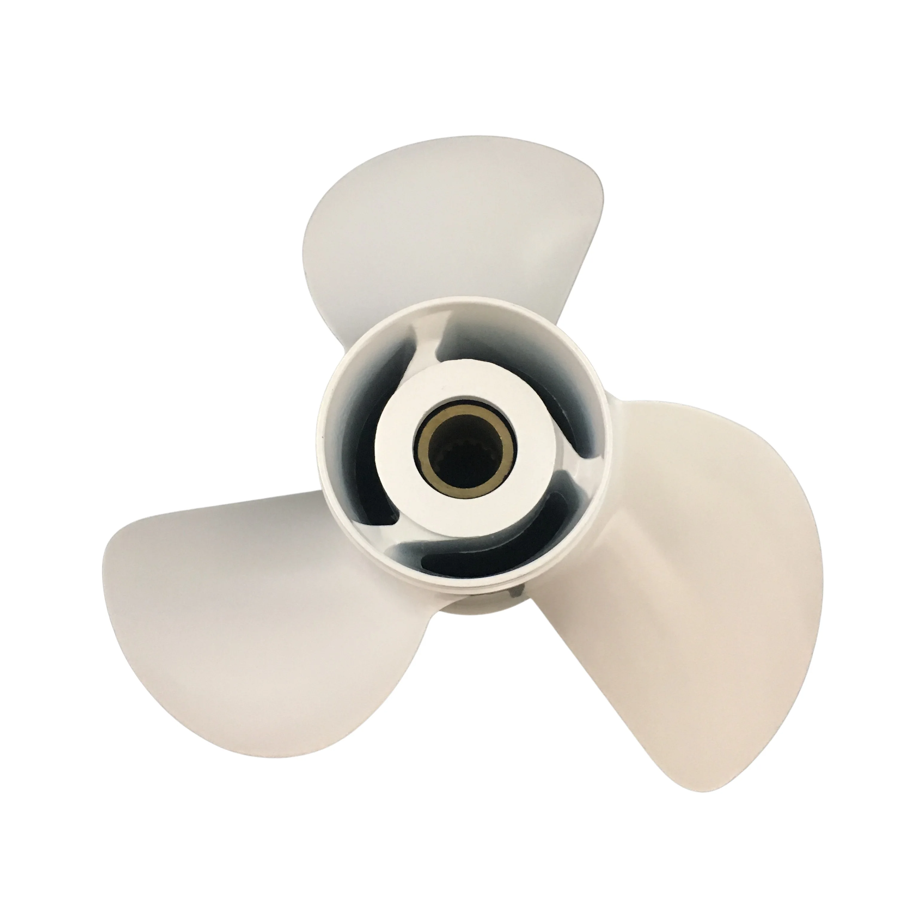 Boat propeller suit for Yamaha 13 1 4x17 aluminum prop 3 blade 15 tooth RH OEM No: 6E5-45945-01-EL