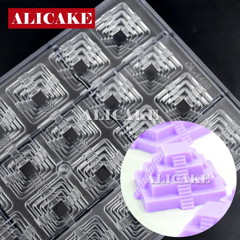 3D Polycarbonate Chocolate Mold For Chocolates Confectionery Pastry Tools Tray Form for Baking Chocolate Cake Fondant Mould