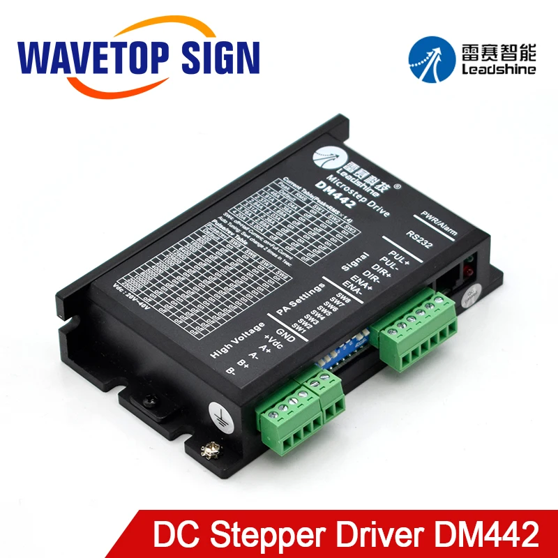 WaveTopSign Leadshine 2 Phase Stepper Motor Driver DM442 Voltage 20~40VDC Current 1.0~4.2A