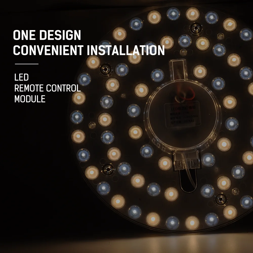 IR Remote Celling Lamp Lighting Source AC220V 72W 80W LED Panel Light LED Modules Changeable Colors Replace Ceiling LED Lamp