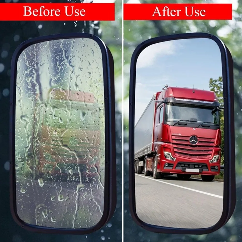 2ps Rainproof Car Truck Rearview Mirror Sticker Anti-fog Protective Film 35*16CM Anti-fog Films Car Accessories