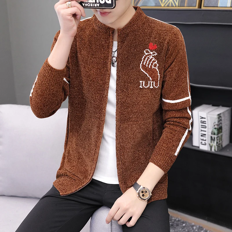 

Men Sweater Cardigan Zipper 2022 New Arrival Autumn And Winter Male Knitted Coat Teenage Boys Korean Style Hot Sale M118