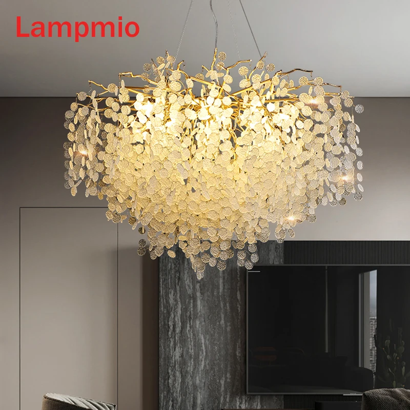 Luxury Crystal Chandelier Lighting For Living Room Designer New Glass European Style Creative French Villa Dining Chandeliers