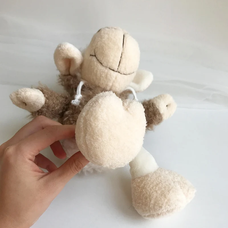 25 cm Sheep in Wolf\'s skin Plush Toy,Cute Lamb with Hat Baby Kids Doll Gift