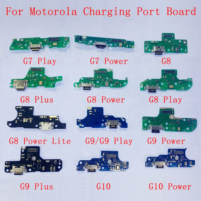 

USB Charging Connector Port Board Flex Cable For Motorola G7 Power G7 Play G8 G8 Power G9 Plus G30 G60 G10 Power Repair Parts