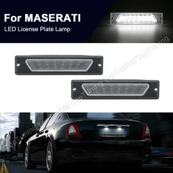 2X LED License Plate Lamps For Maserati Quattroporte M139 2003 2004 2005 2006 2007 2008 2009 2010 20112012Car Number Plate Light