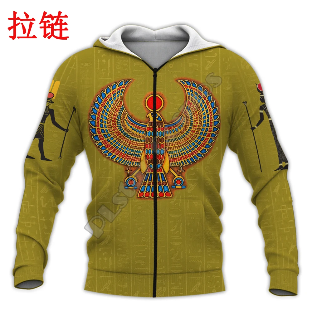 Egyptian Horus God Symbol 3D Printed Men Hoodie Harajuku Fashion Hooded Sweatshirt Street Jacket Autumn Unisex hoodies KJ673