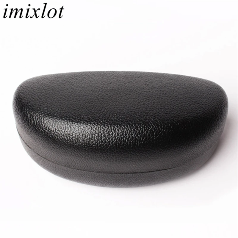 Imixlot Simple Classic Portable Leather Sunglasses Case Eyewear Protector Box Unisex Waterproof Hard Frame Eyeglass Cases