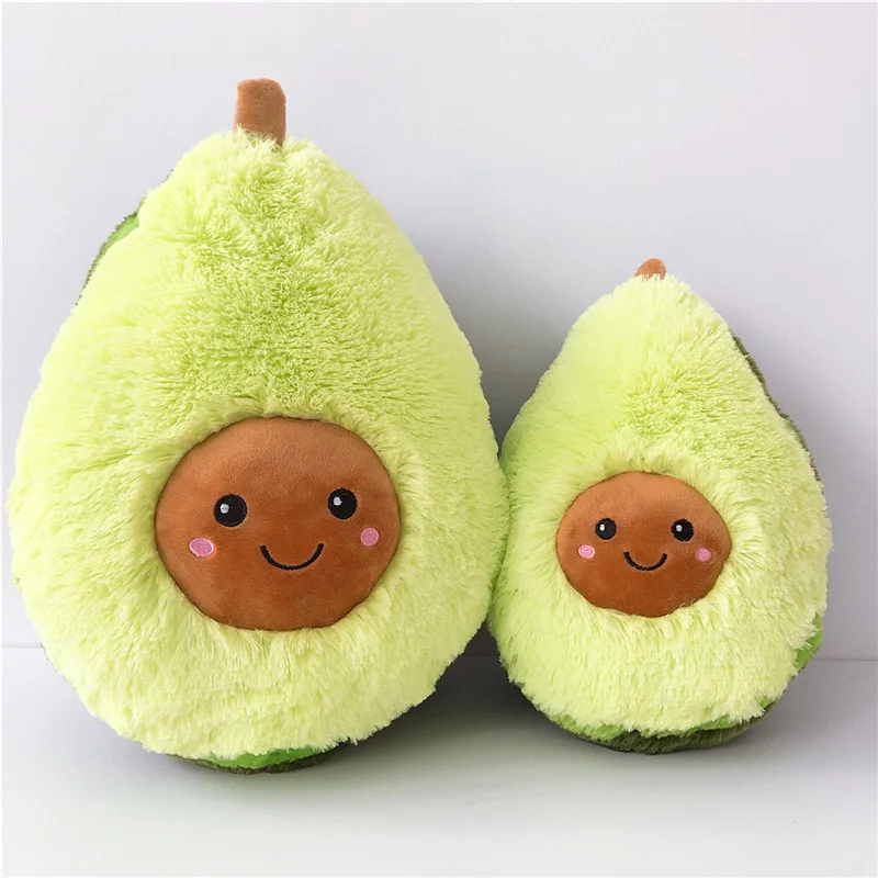 Regalo dei bambini del cuscino dell'avocado del giocattolo della bambola della peluche farcito Avocado della frutta sveglia del fumetto di 20CM