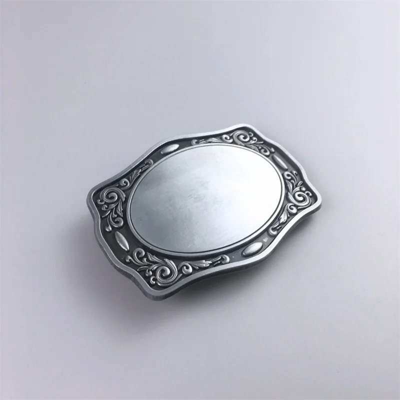 Retail Western Flowers Trims Blank Belt Buckle BUCKLE-T091 In Stock Free Shipping