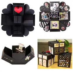 DIY Explosion Box Gift Surprise Love Paper Box Package Handmade Memory Scrapbook Photo Album Wedding Anniversary Birthday Gifts