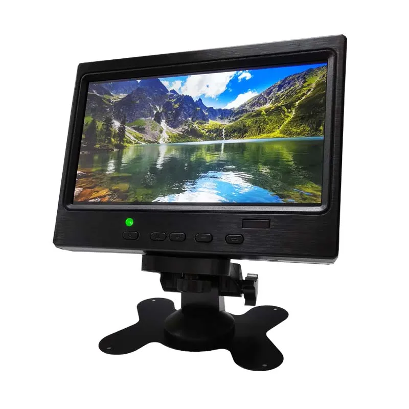 7 inch portable monitor: HDPS4 PS5xbox360, Raspberry Pi, 1024x600IPS conference tabletop gaming computer, full view LCD screen