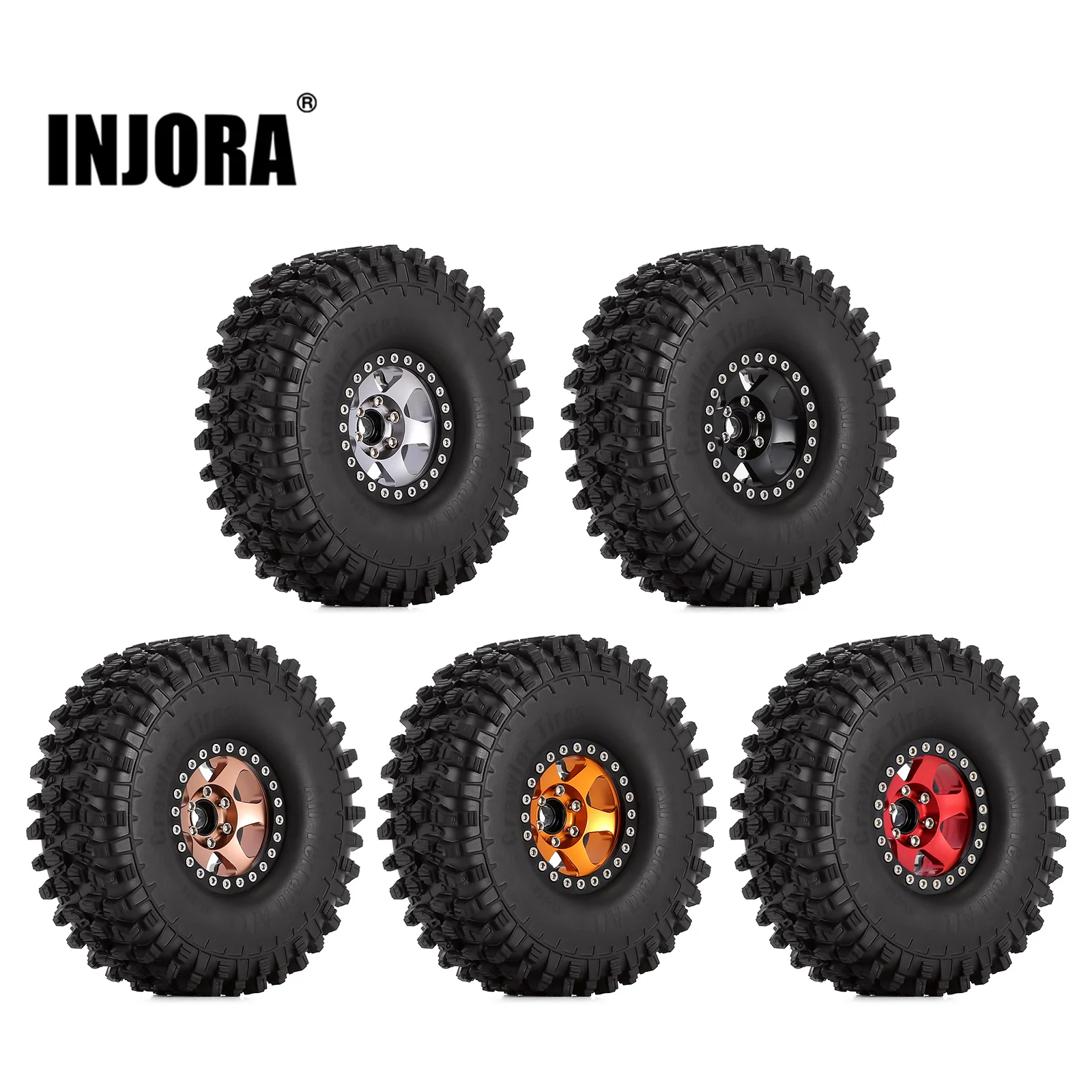 INJORA 4PCS 120*42mm 1.9\