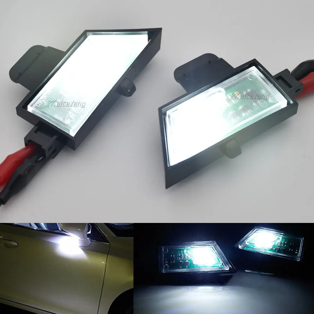 Car Styling White LED Under Side Mirror Puddle Lights For VW Golf 7 VII variant Sportsvan Touran II Car Side Under Mirror Lamps