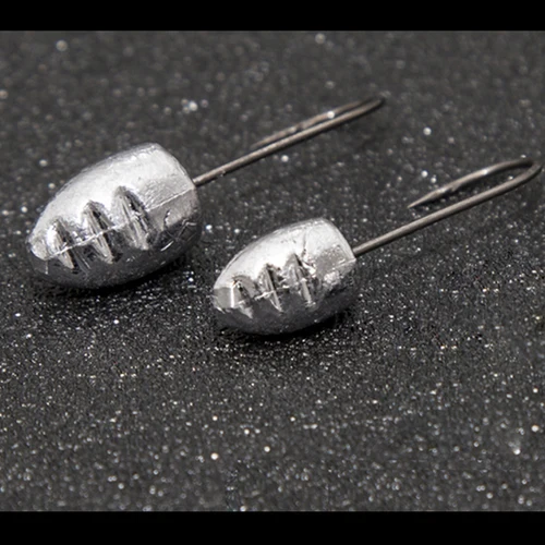 Imagen 2 del producto JOHNCOO-anzuelos de pesca con cabeza de plantilla expuesta, 10 piezas, 2g, 3g, 5g, cebo suave, gancho Wom