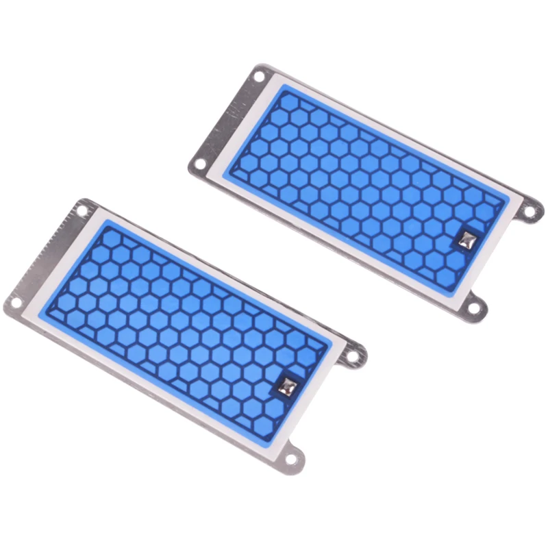 2 pezzo Portatile Generatore di Ozono In Ceramica Doppio Integrato Piatto di Ceramica Ozonizzatore Aria Acqua Purificatore D'aria Parts-5G