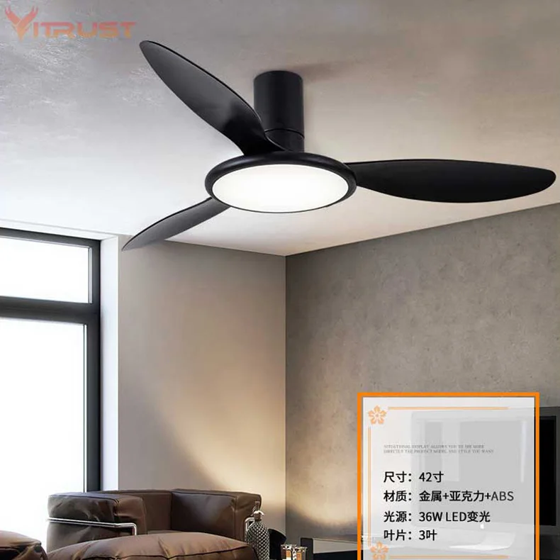 

42 Inch Reversible Ceiling Fan with LED Light Kit creative pendant fan lamp with Remote Control