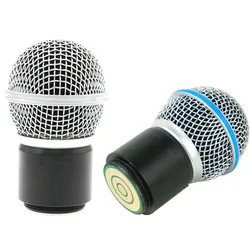 New Replacement Ball Head Mesh Microphone Grille with capsule for PGX24 SLX24 BETA58 SM 58 Wireless Microphone