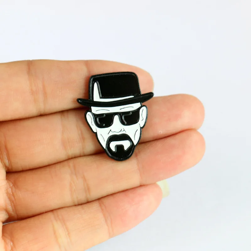 Breaking Bad Enamel Pins Brooch Collecting TV Figure Lapel Badges Men Women Fashion Jewelry Gifts Adorn Backpack Collar