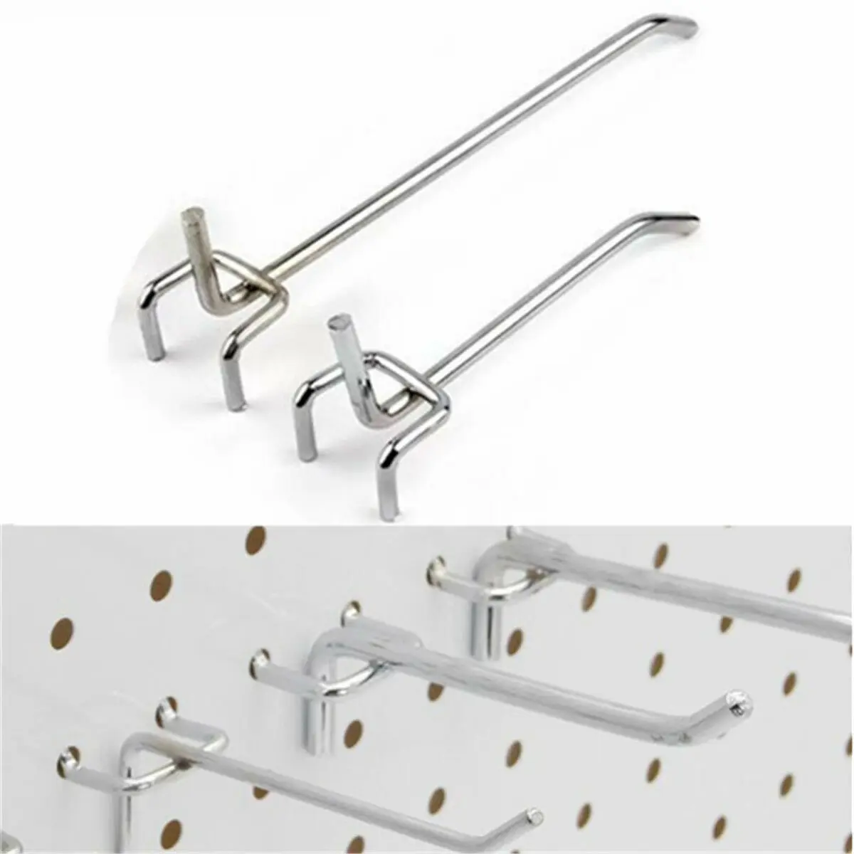 Ganchos de tablero individual de 1 piezas, 5/10cm, listón de pared, tienda de exhibición al por menor