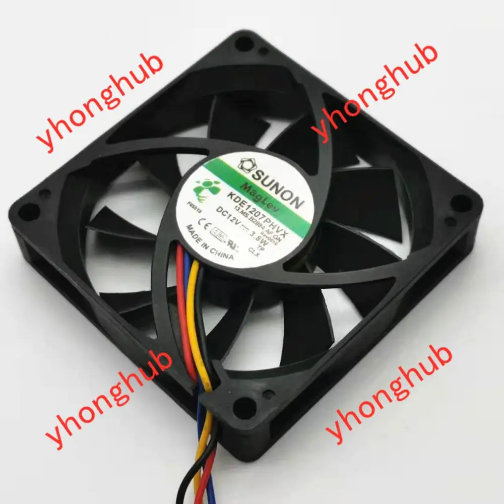 

SUNON KDE1207PHVX 13.MS.B2884.AF.GN DC 12V 3.8W 70x70x15mm Server Cooling Fan