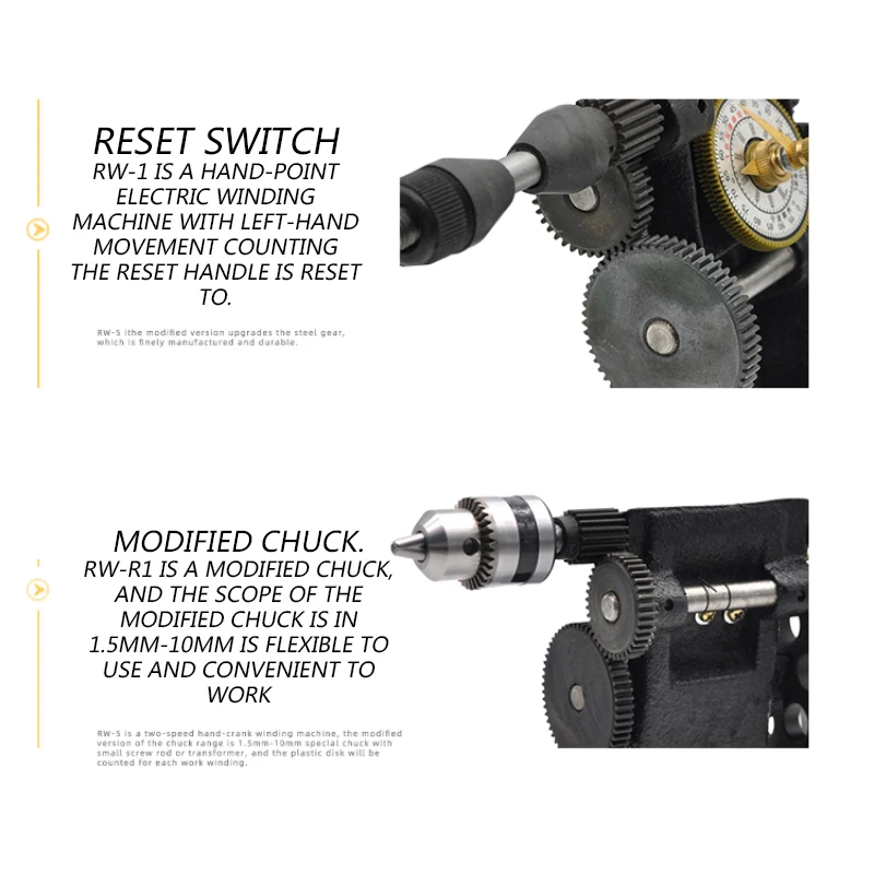 RW-5 / R1 Manual Hand Shake Digital Display Wire Semi-Automatic Count Winding Machine Electrical Transformer Row Machine