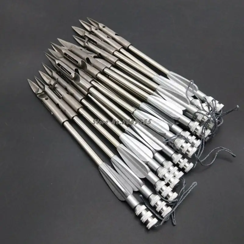 3/5pcs Stainless Steel Slingshot Arrowhead Bow Fish Slingshot Arrow Head Shooting Catapult Dart Hunting Shooting Fish Darts