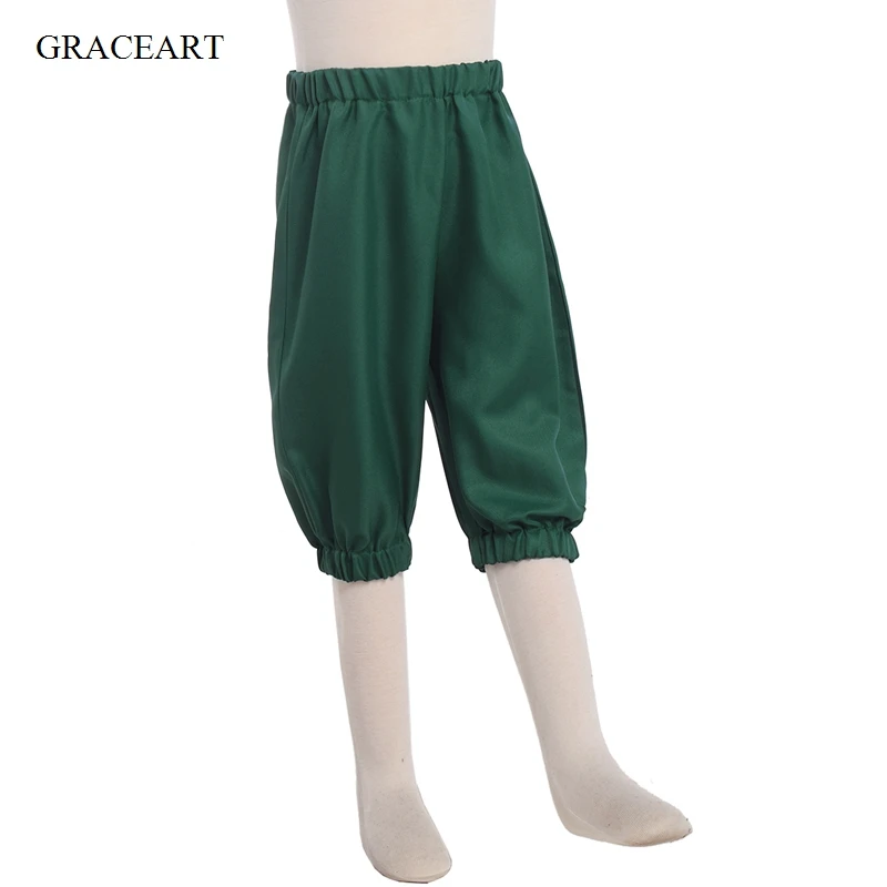Medieval Kids Pants Pirate Cosplay Costume Boys Colonial Pioneer Trousers