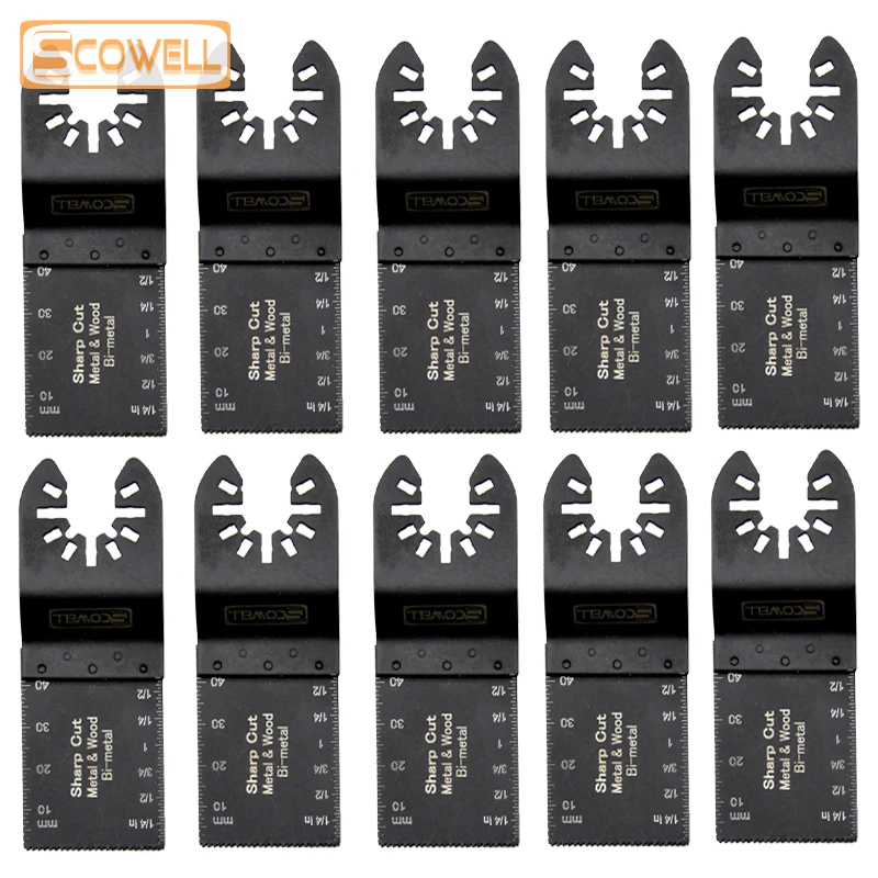 34mm Bimetallic Plunge Multi Tool saw blades for wood metal cutting renovation Oscillating Tools Saw Blades DIY Replaced Parts