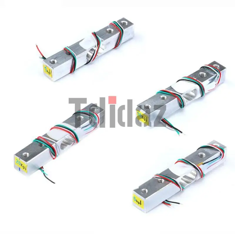 Load Cell 1KG 5KG 10KG 20KG 50KG HX711 AD Module Weight Sensor Electronic Scale Aluminum Alloy Weighing Pressure Sensor