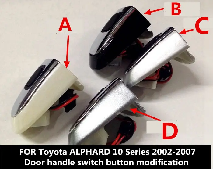 Door handle switch button FOR Toyota ALPHARD 10 Series 2002-2007 ALPHARD automatic door controller switch accessories