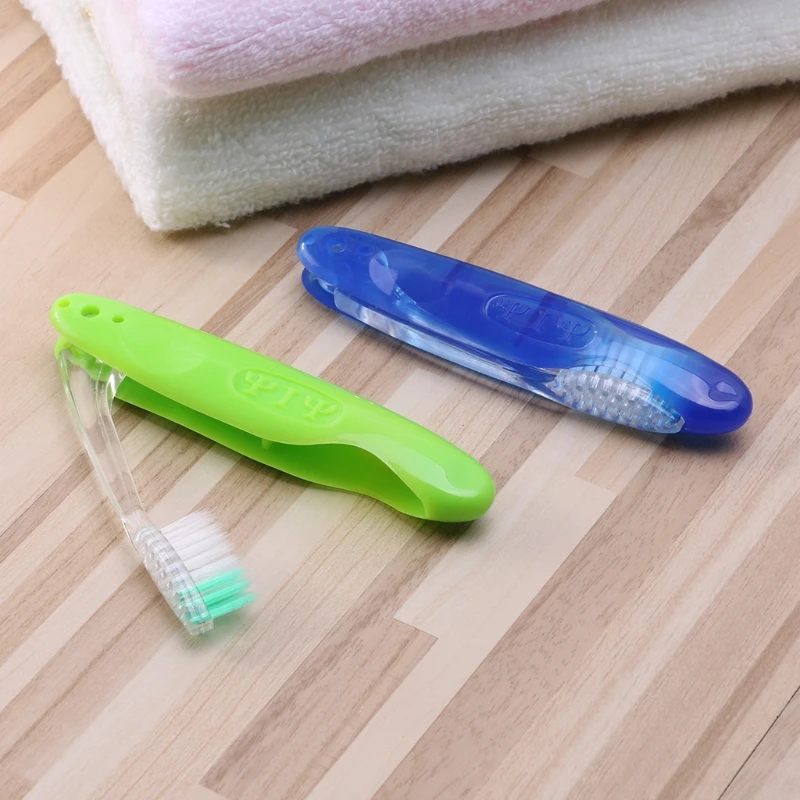 1pc Foldable Soft Hair Portable Toothbrush Travel Camping Hiking Outdoor  C1FF