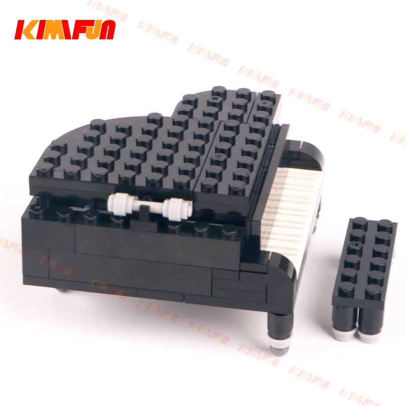 Interior furniture building block Piano Building block Brick Toy Ornament