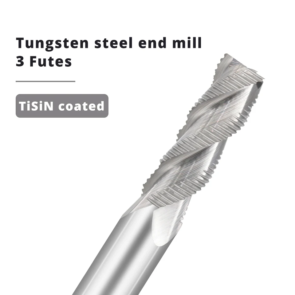 Imagem -04 - Vack-moinho de Desbaste Carboneto de Tungstênio Flautas Fresa para Metal Alumínio Máquina Cnc Ferramentas de Fresagem mm a 20 mm Hrc55