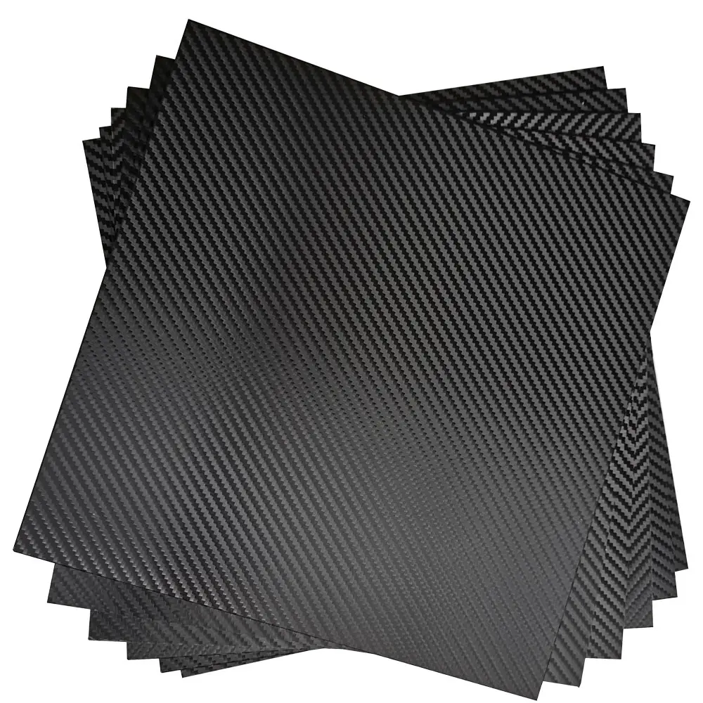 6PCS/LOT 2.0mm Thick 30x30cm Carbon Fiber Pattern Thermoform Sheet Material For Holster Sheath Making