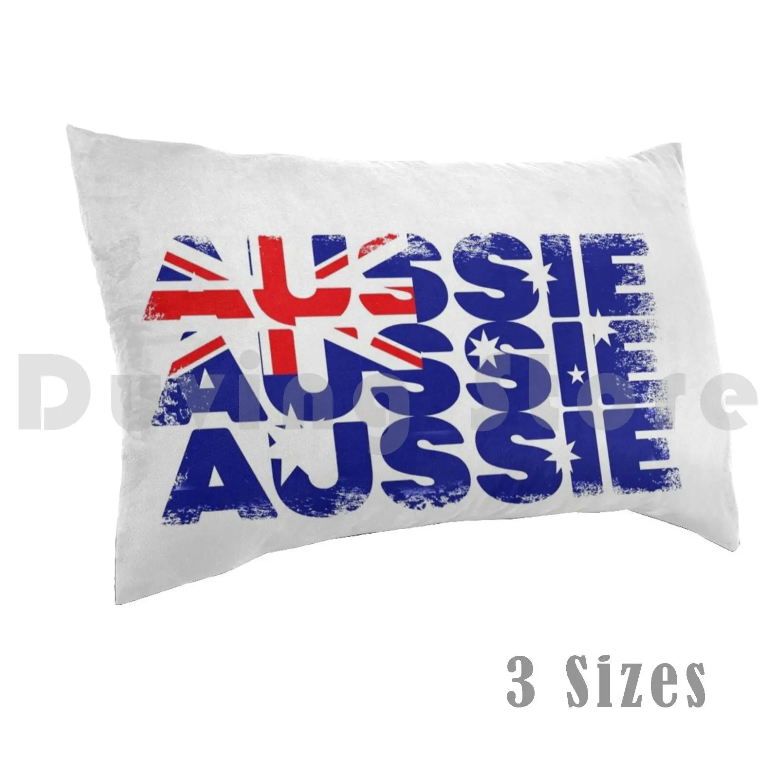 Aussie Aussie Aussie-Australia Flag Distressed Pillow Case Printed 35x50 Aussie Australia Australian Oi Oi